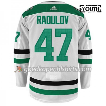 Dallas Stars ALEXANDER RADULOV 47 Adidas Wit Authentic Shirt - Kinderen